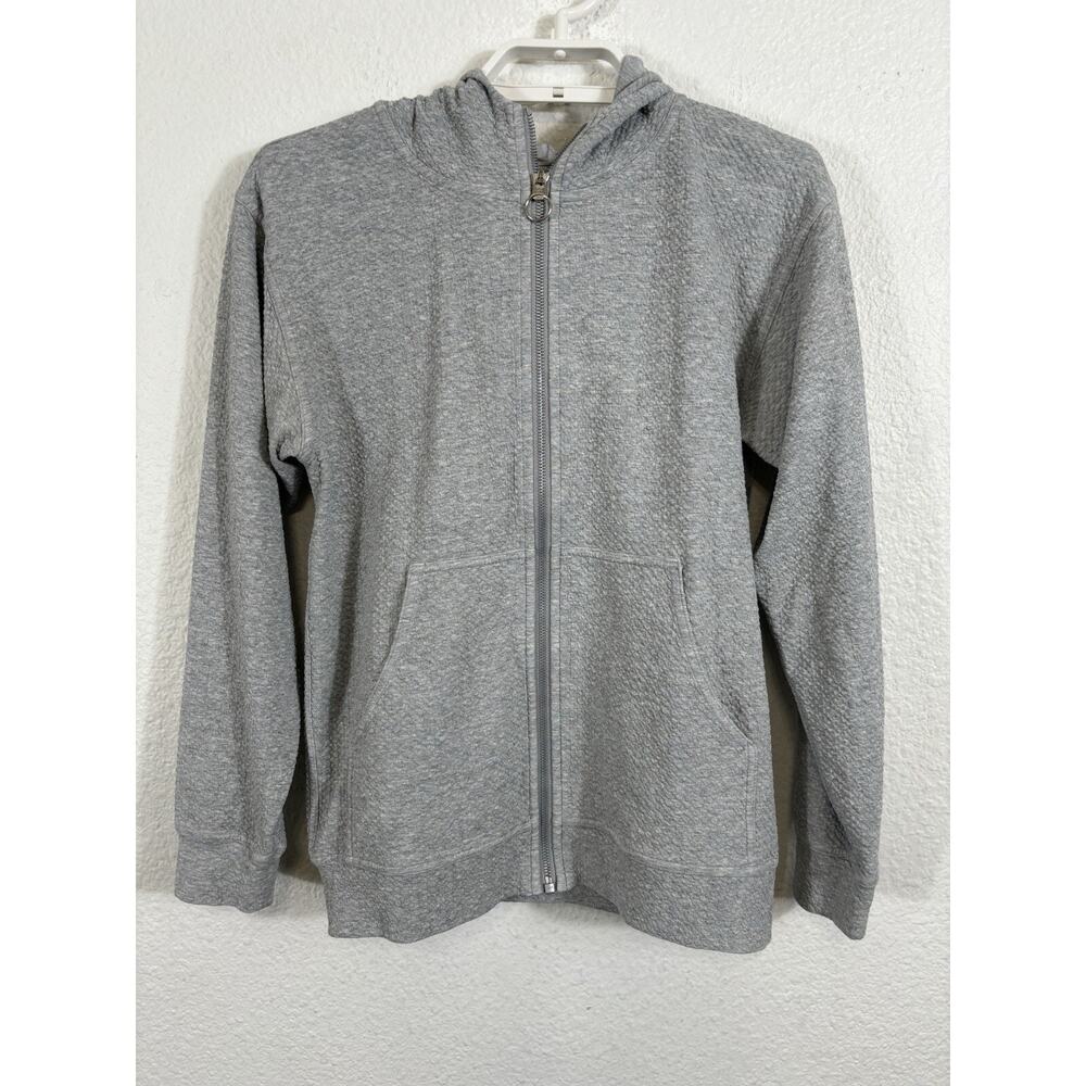 Lululemon All Yours Full Zip Hoodie Women’s Size‎ 4 Gray Textured Long Sleeve